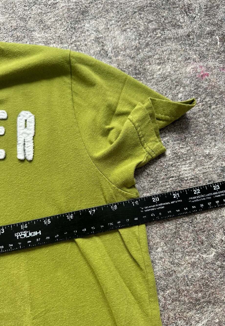 Vintage y2k Hollister California Green Applique Logo Short Sleeve T-Shirt M - Picture 5 of 6